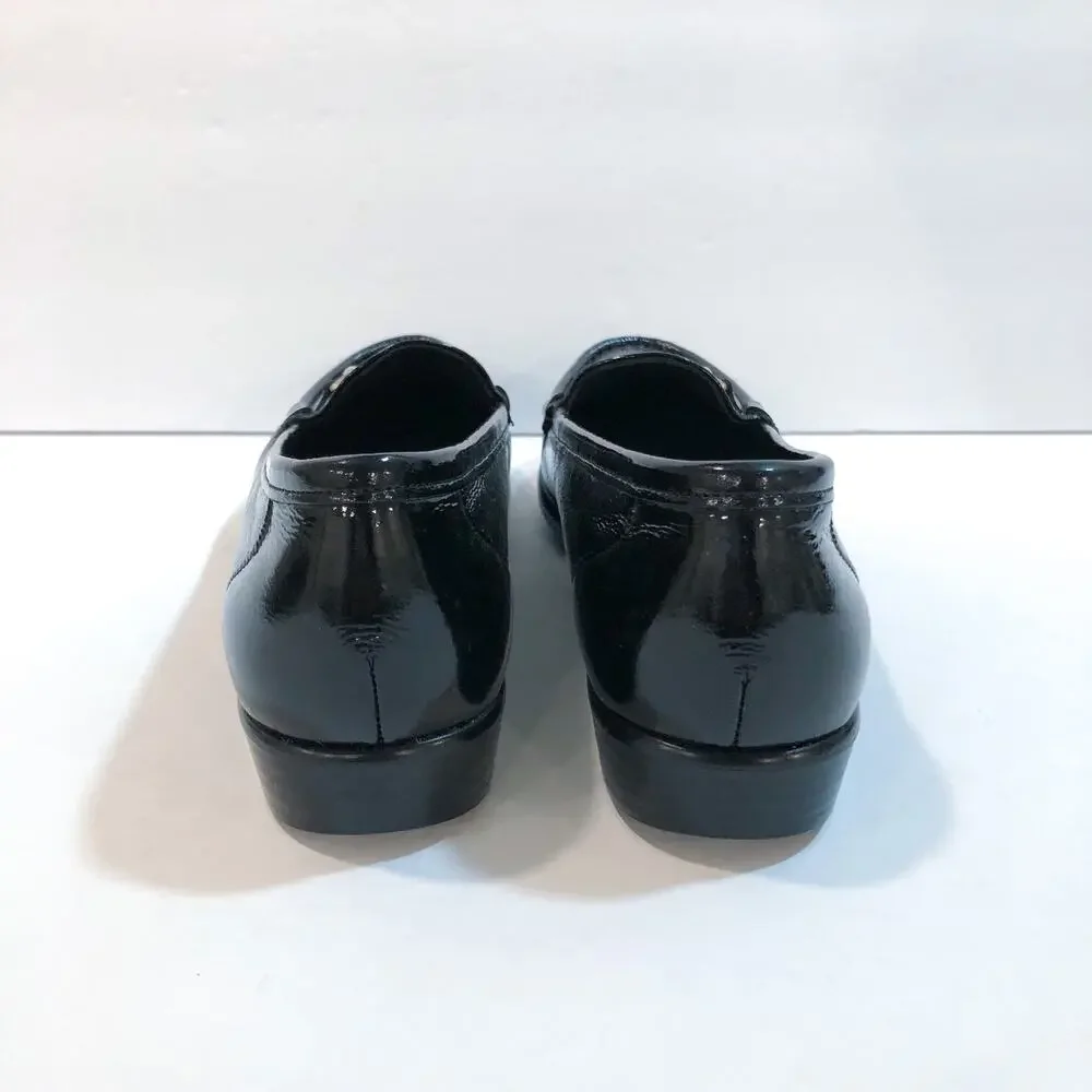 SAS Metro Black Patent Leather Loafers Flats - Picture 6 of 11